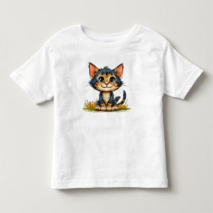 Cute cartoon Cat Toddler T-Shirt