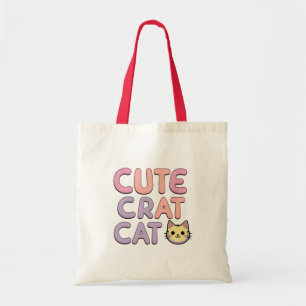 Cute Cartoon Cat Tote Bag