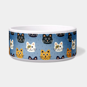 Cute cartoon cats  bowl