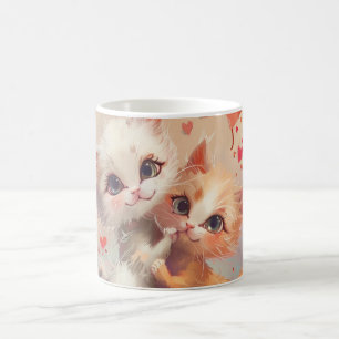 Cute Cartoon Cats Digital Art Coffee Mug