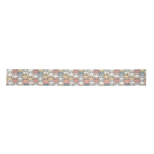 Cute Cartoon Cats Satin Ribbon