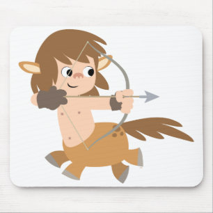 Cute Cartoon Centaur Sagittarius Mousepad