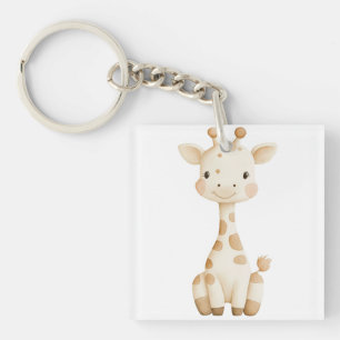 Cute Cartoon Character Baby T-Shirt Key Ring