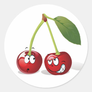 Cute Cartoon Cherry Fruit Sticker