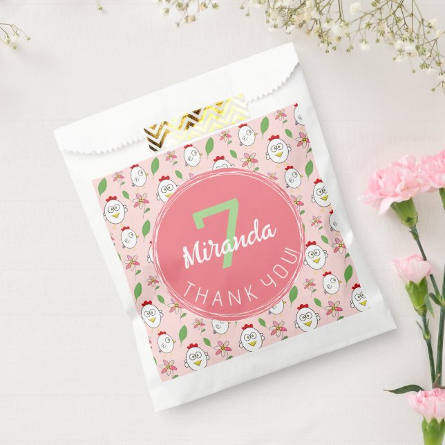 Cute Cartoon Chicken Illustration Favour Bag (Sealed)