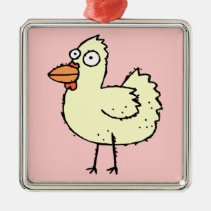 Cute Cartoon Chicken Metal Tree Decoration