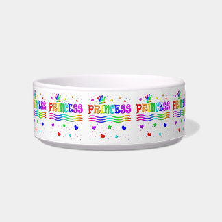 Cute Cartoon Clip Art Rainbow Princess Tiara Bowl
