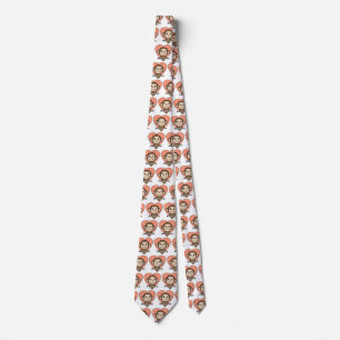 Cute Cartoon Clip Art Smile Monkey Love in Heart Tie