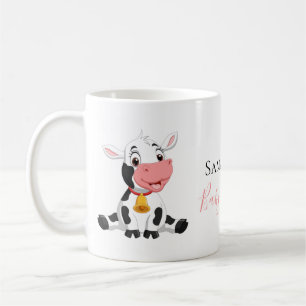 Cute Cartoon Cow baby shower coffee mug