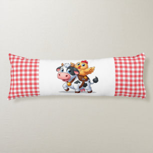 cute cartoon cow/chicken body cushion