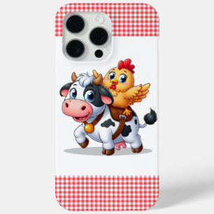 cute cartoon cow/chicken iPhone 15 pro max case