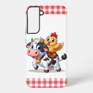 cute cartoon cow/chicken samsung galaxy case