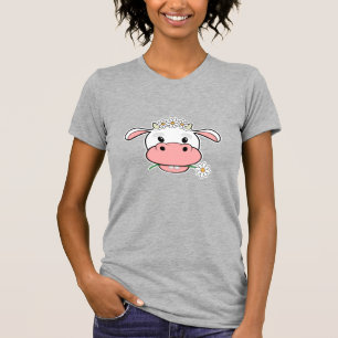 Cute Cartoon Cow   Kawaii Farm Animal T-Shirt