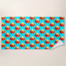 Cute Cartoon Crabs For Beach Kids Decor