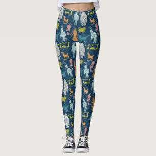 Cute Cartoon Cryptids Cryptozoology Guide Leggings