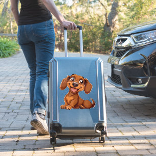 Cute Cartoon Dachshund Dog