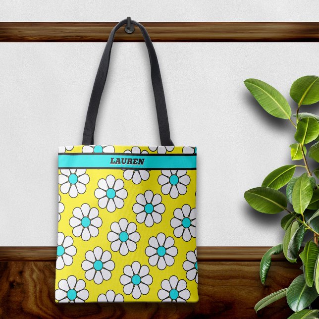 Cute Cartoon Daisy Tote Bag (Creator Uploaded)