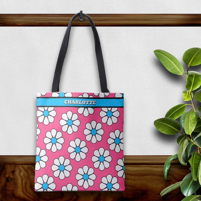 Cute Cartoon Daisy Tote Bag (Creator Uploaded)