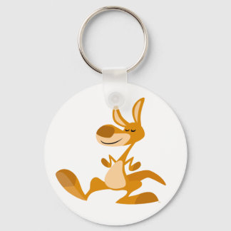 Cute Cartoon Dancing Kangaroo Keychain