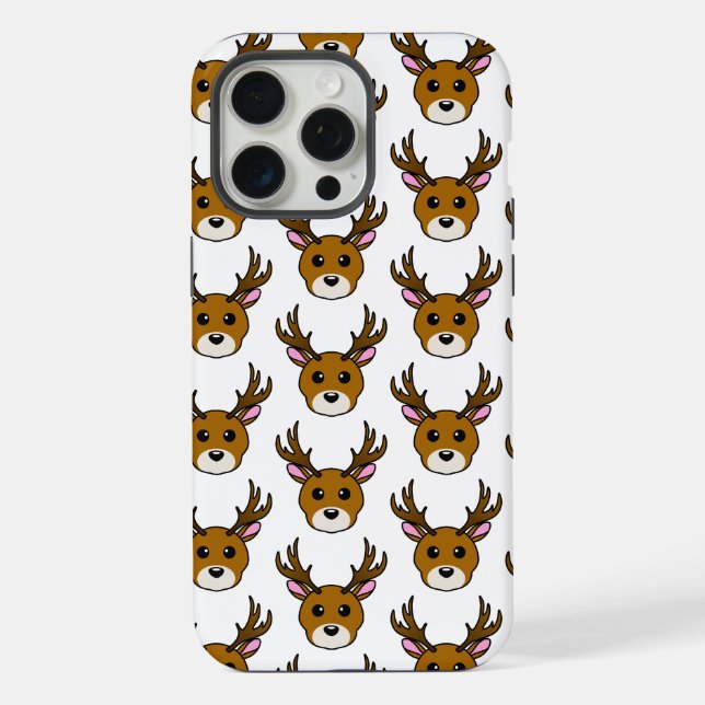 Cute Cartoon Deer iPhone Case (Back)