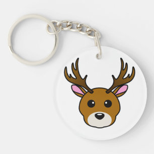 Cute Cartoon Deer Key Ring