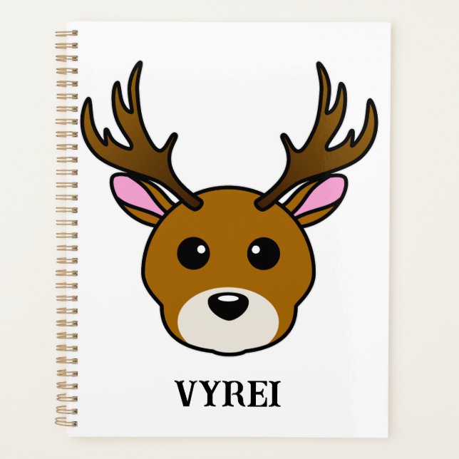 Cute Cartoon Deer Planner (Front)