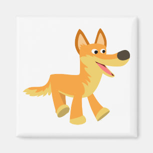 Cute Cartoon Dingo Magnet