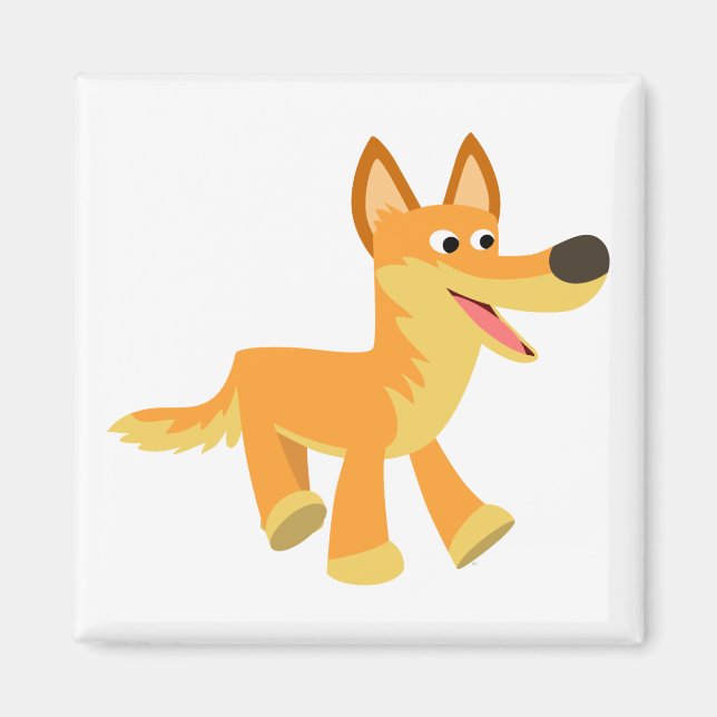 Cute Cartoon Dingo Magnet (Front)