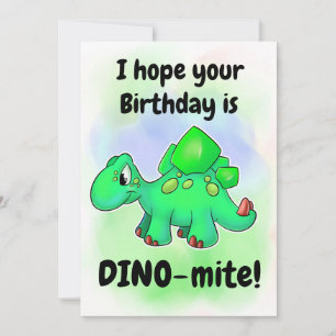 Cute cartoon Dino Birthday Card