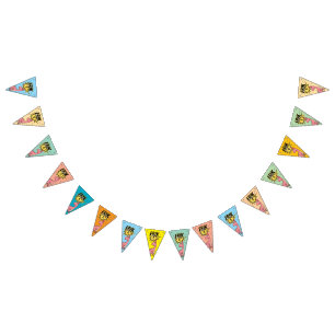 Cute Cartoon Dinosaur Birthday  Bunting