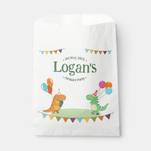 Cute Cartoon Dinosaur Birthday Party Favour Bag