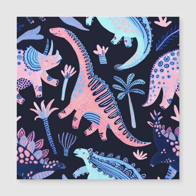 Cute cartoon dinosaurs pattern. (Front)