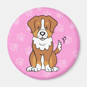 Cute Cartoon Dog Australian Shepherd Magnet