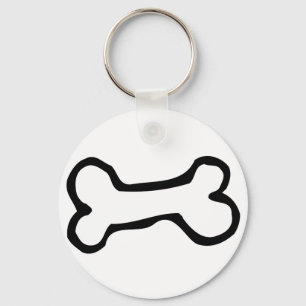 Cute Cartoon Dog Bone Key Ring