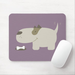 Cute Cartoon Dog Bone Mouse Pad