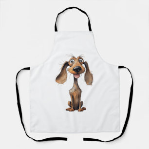 Cute Cartoon Dog Breed Art Collection Apron