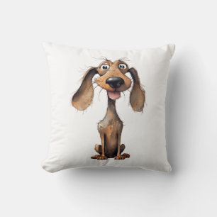 Cute Cartoon Dog Breed Art Collection Cushion