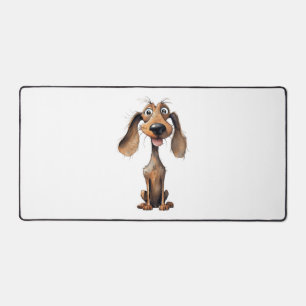 Cute Cartoon Dog Breed Art Collection  Desk Mat