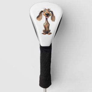 Cute Cartoon Dog Breed Art Collection Golf Head Cover
