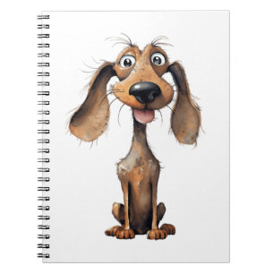 Cute Cartoon Dog Breed Art Collection Notebook