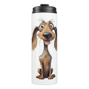 Cute Cartoon Dog Breed Art Collection Thermal Tumbler