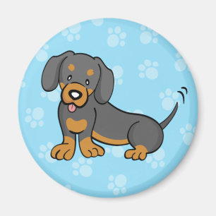 Cute Cartoon Dog Dachshund Magnet