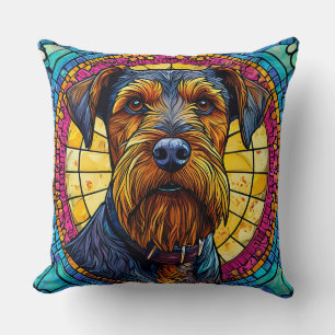 🐶 Cute Cartoon Dog Glow ❄️ Playful Pet Lover Cushion