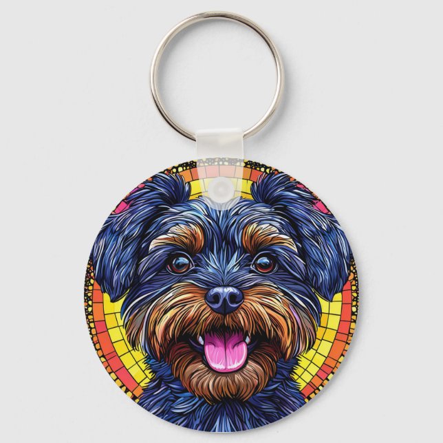 Cute cartoon Dog Key Ring (Front)