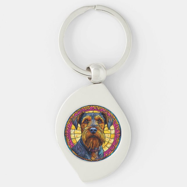 Cute cartoon Dog Key Ring (Front)