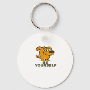 Cute Cartoon Dog Keychain Inspirational BeYourself