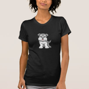 Cute Cartoon Dog Schnauzer T-Shirt