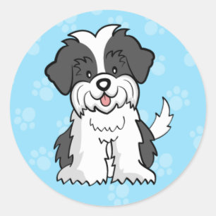 Cute Cartoon Dog Shih Tzu Sticker