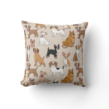 Cute Cartoon Dogs Pattern