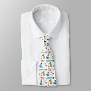 Cute Cartoon Dogs Tie